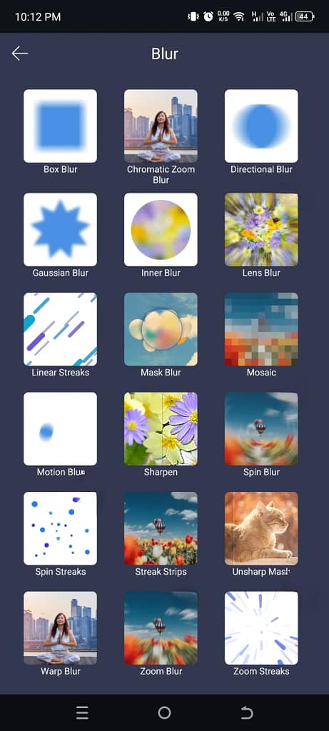 Creative blur effects in Alight Motion Mod APK for smooth motion transitions (2025)