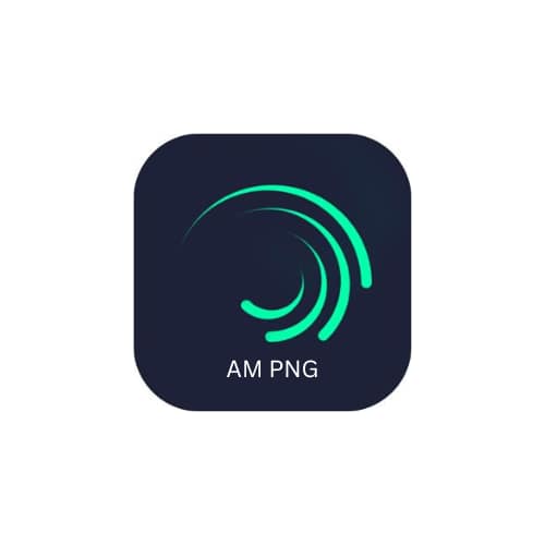 Transparent Alight Motion logo PNG for thumbnails and graphic design (2025)